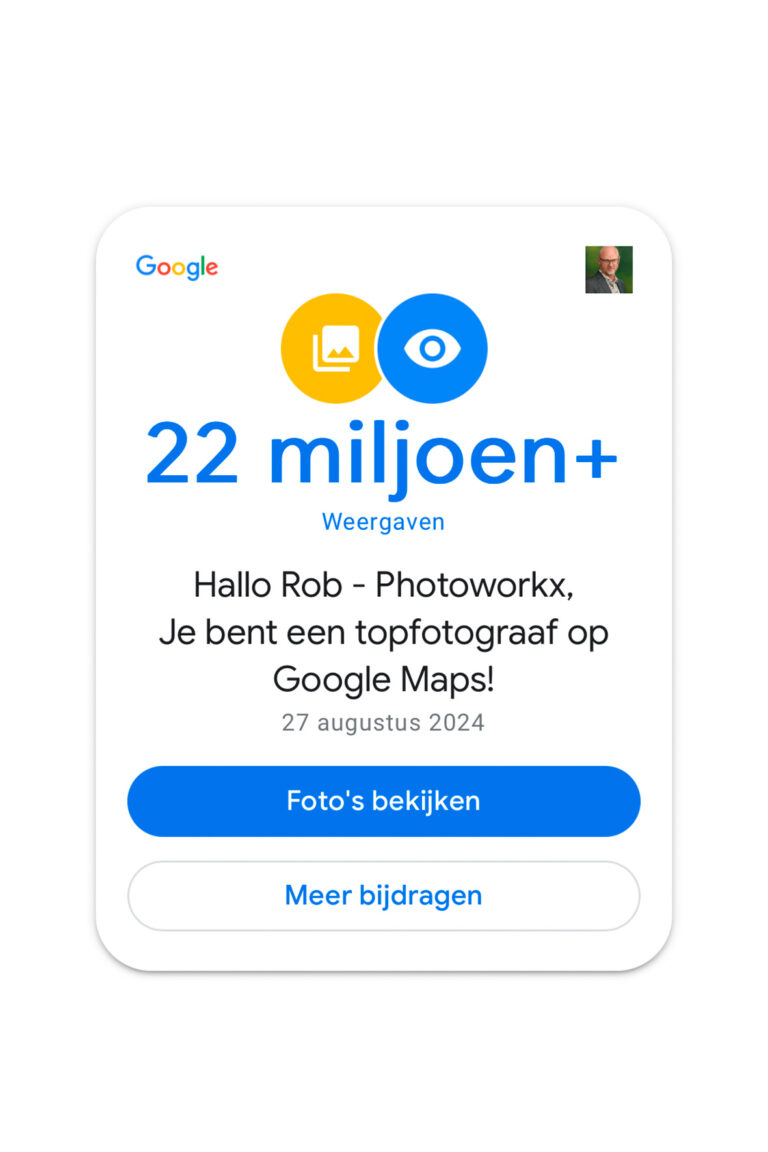 Google Business View 22 miljoen x bekeken
