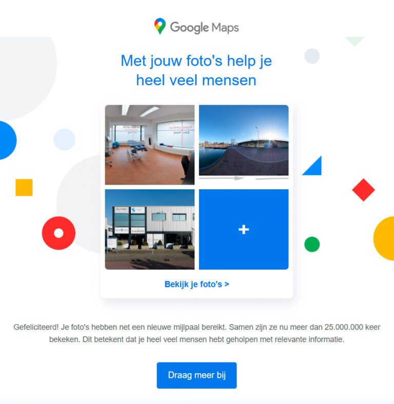 25 Miljoen Google Business views